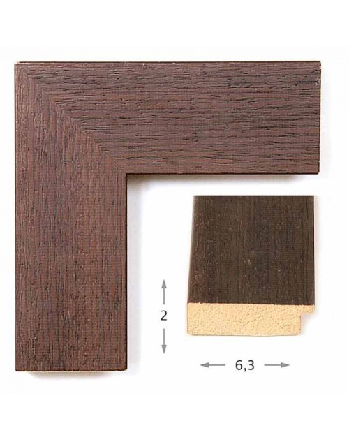 Κορνίζα ξύλινη 6,3 εκ. βένγγε ανάγλυφη 445-S81
